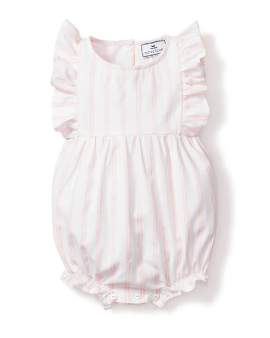Pink Striped Bubble Romper