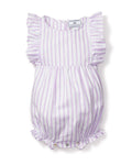 Lilac Striped Bubble Romper