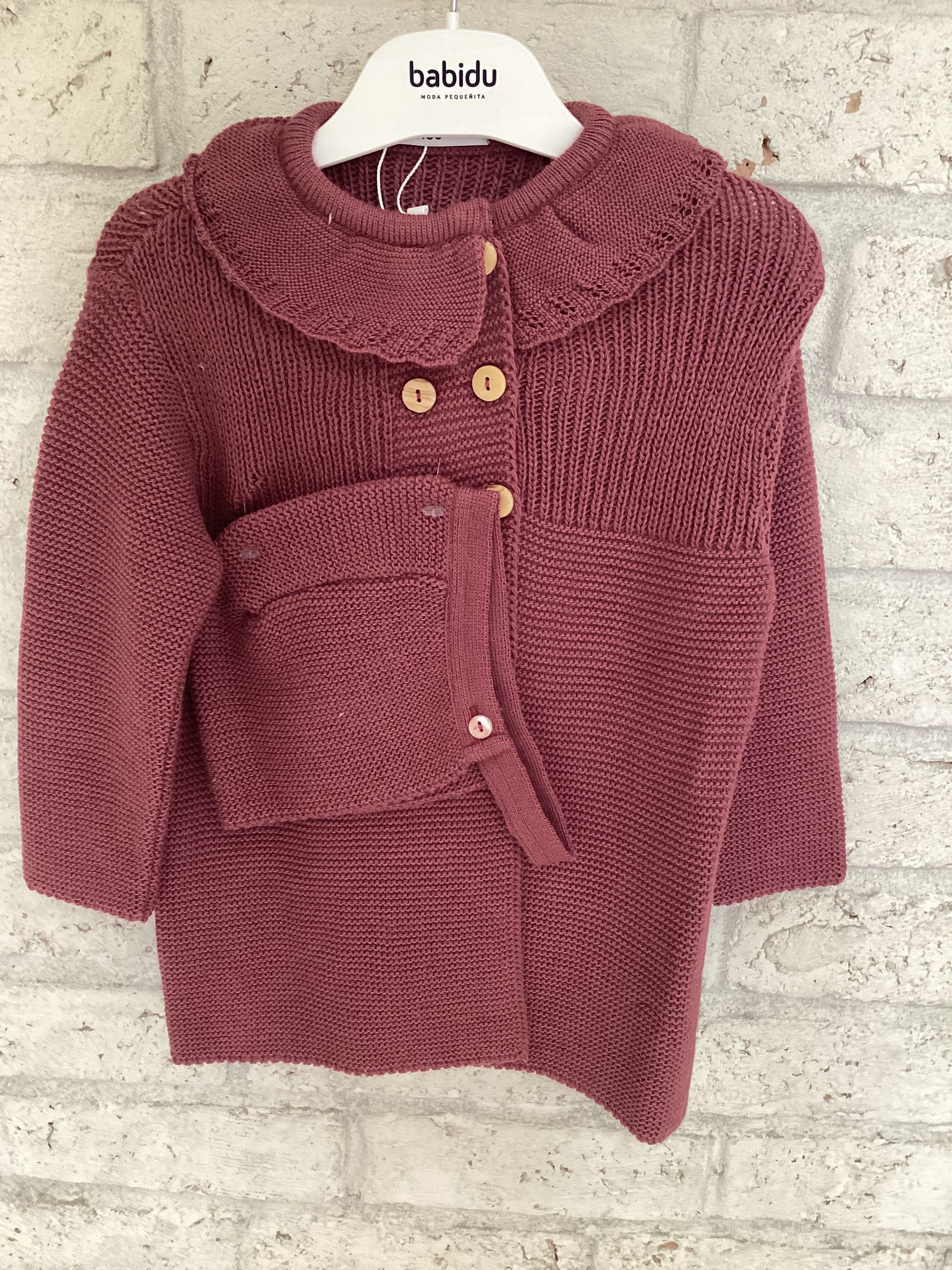 BABIDU : KNITTED COAT + BONNET