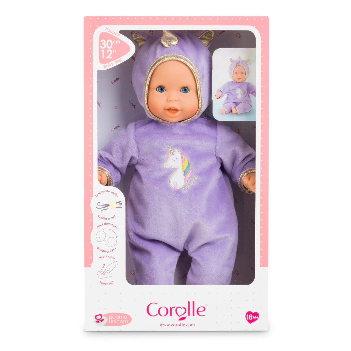 COROLLE: UNICORN 12 Inch Baby Doll- Soft Body