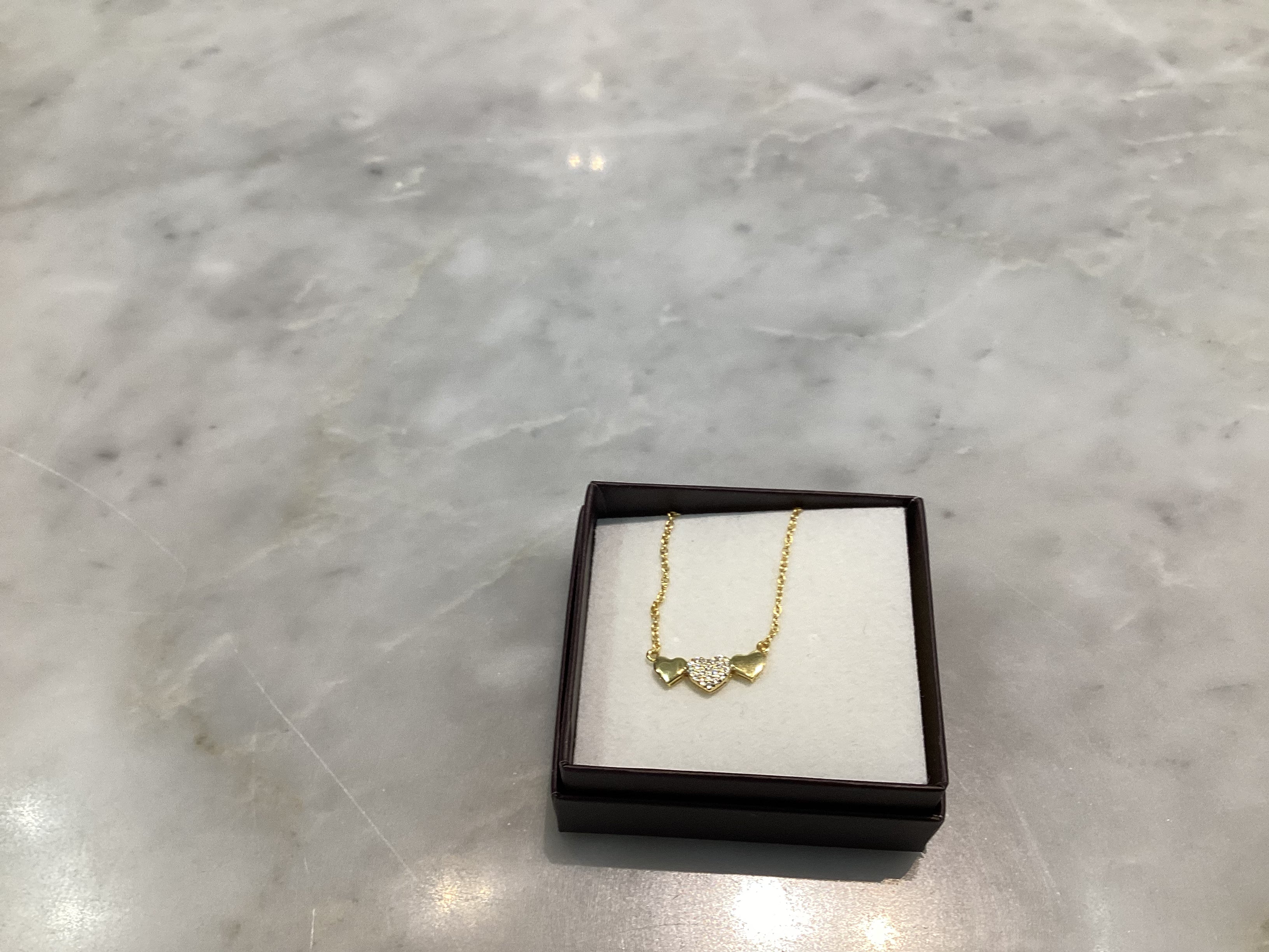 Gold necklaces w/ cz