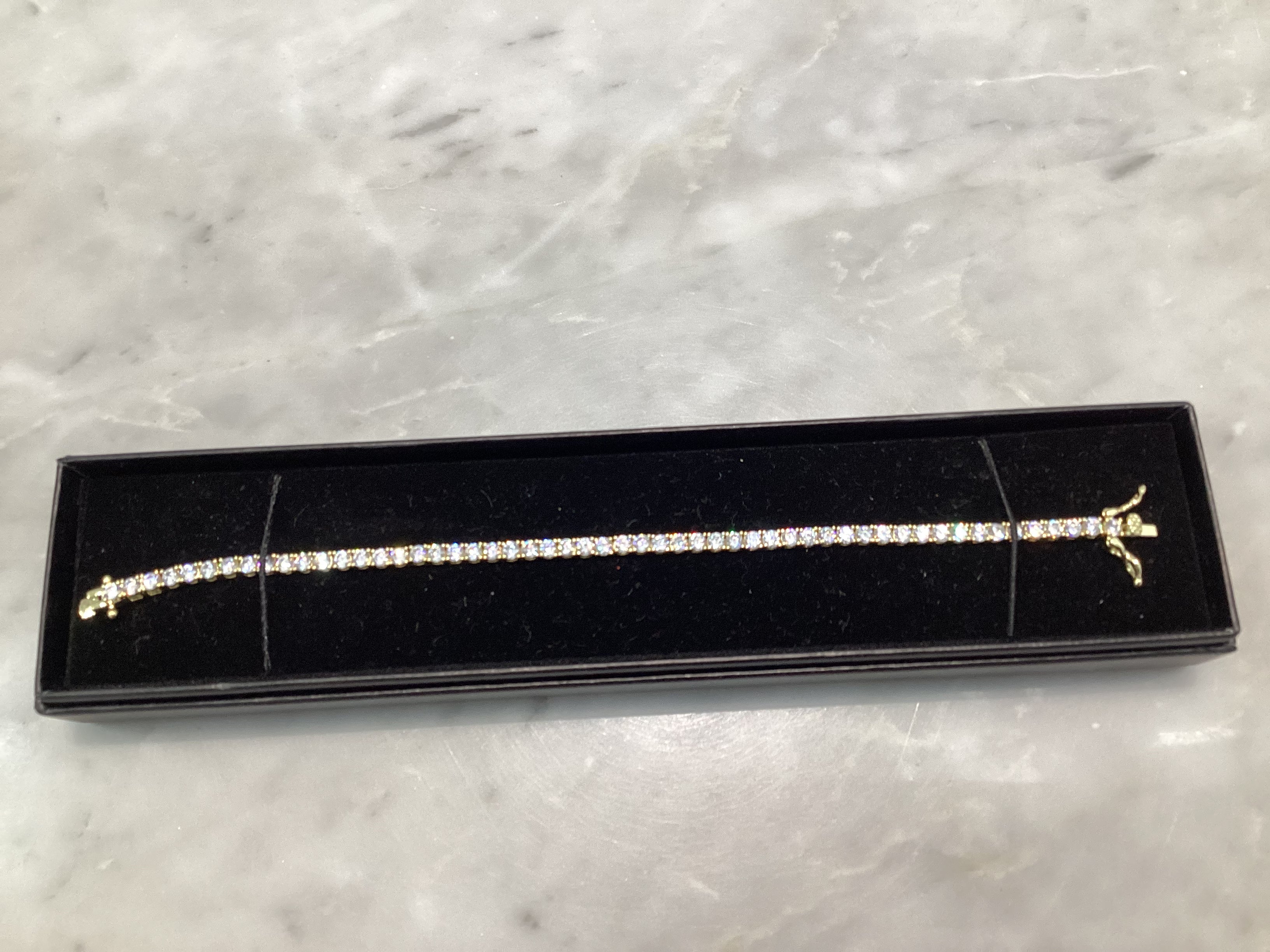 Gold Tennis Bracelet