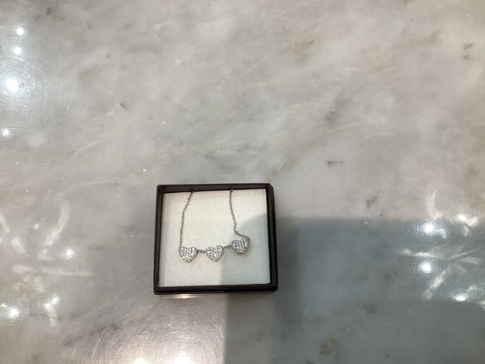 Silver Heart Cz