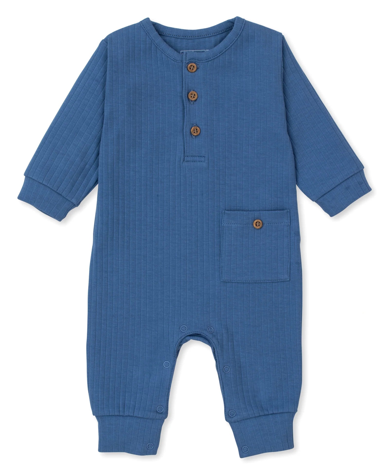 KISSY KISSY : SOLID BLUE PLAYSUIT
