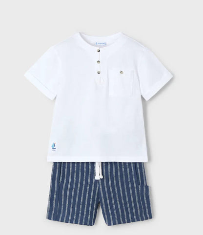 MAYORAL: Boys Blue Striped set