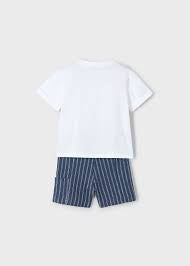 MAYORAL: Boys Blue Striped set