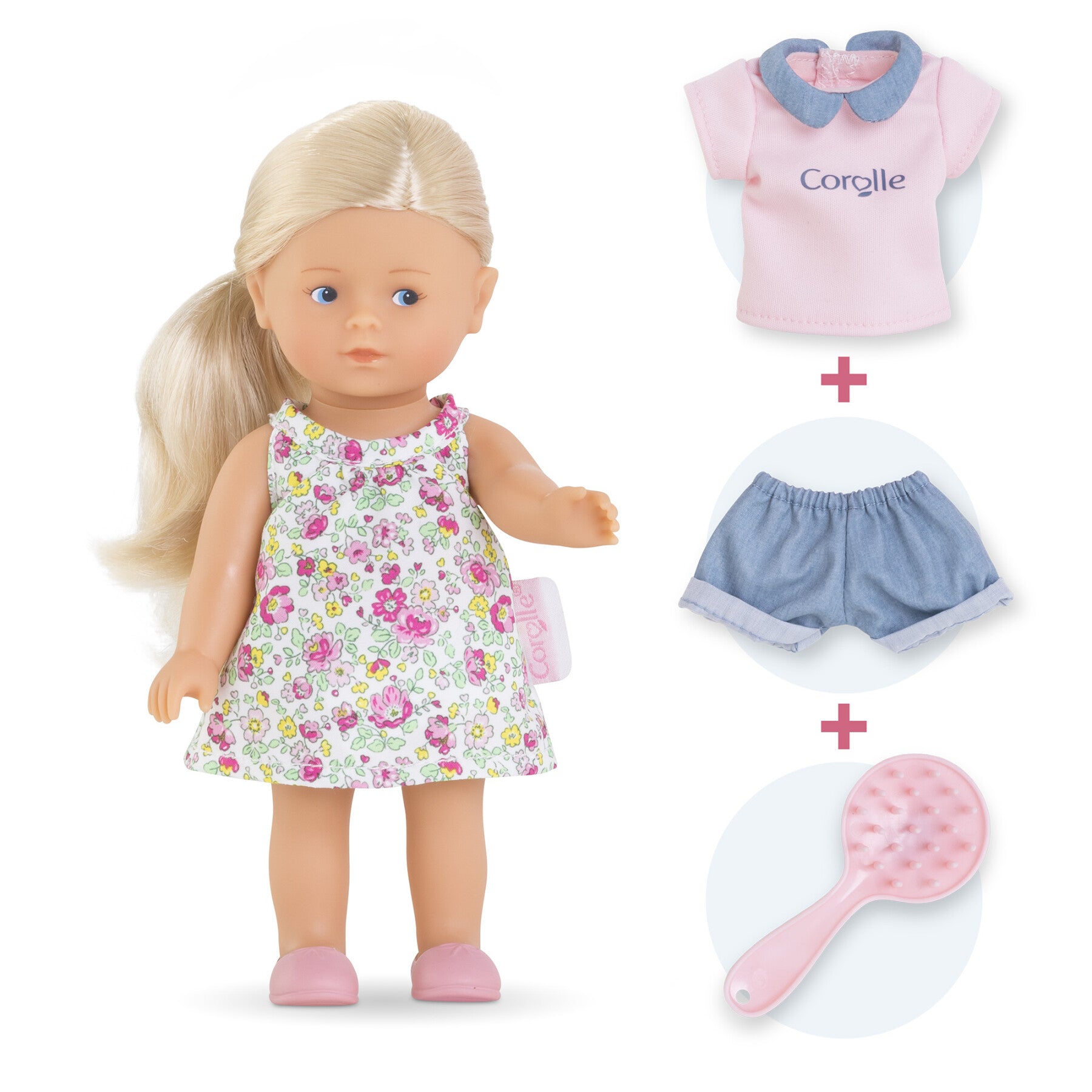 COROLLE: ROSY FLORAL Doll Gift Set 8 inch Hard Body