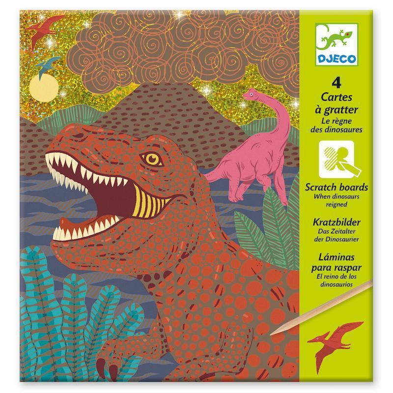 DJECO: PG Scratch Cards Dinosaur