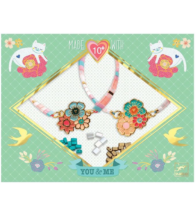 DJECO: LGA Beads & Jewelry Tila and Flowers