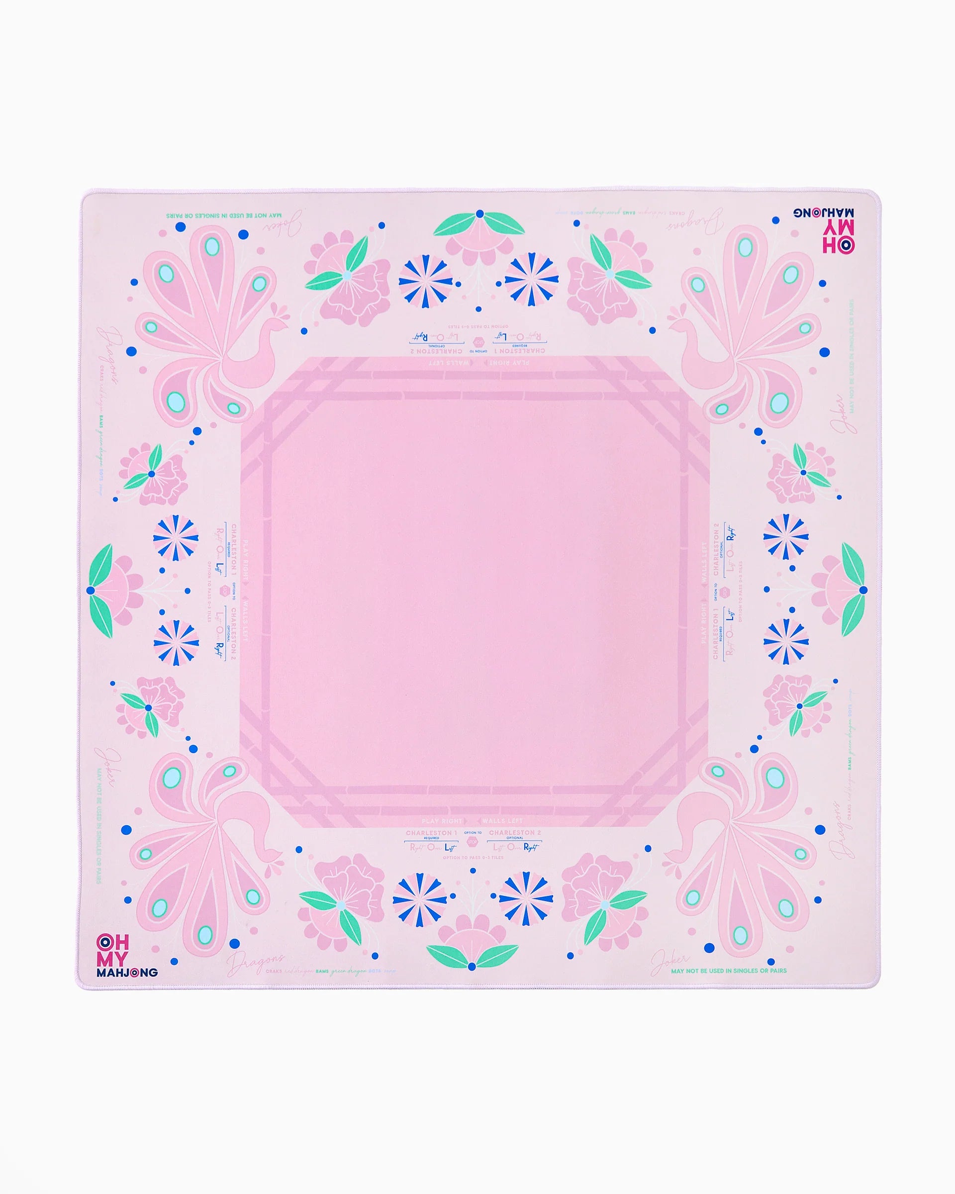 OH MY MAHJONG: BIRDIE PINK MAHJONG MAT