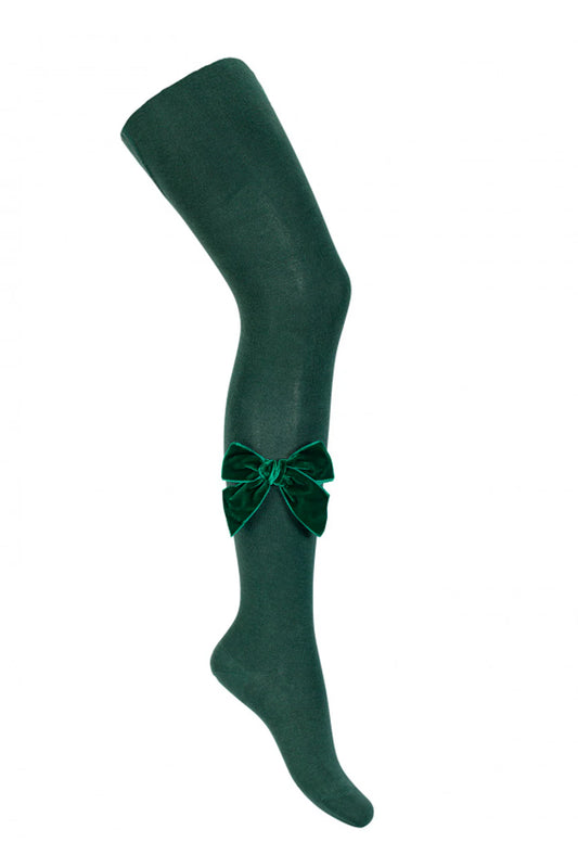 MEIA PATA: VELVET BOW TIGHTS