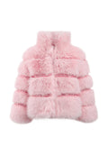 LOLA AND THE BOYS: COTTON CANDY GEM FAUX FUR