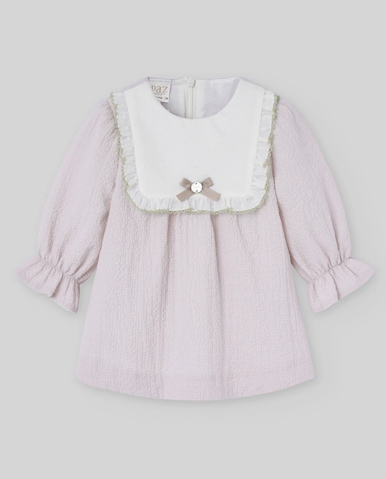 PAZ: WOVEN NEWBORN DRESS “ERIZOS”