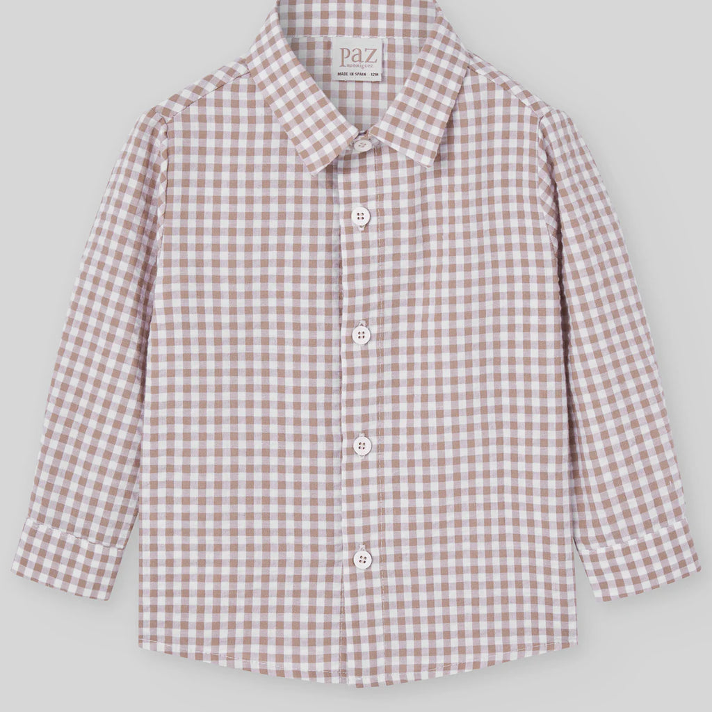 PAZ: WOVEN PLAID AND PANT SET