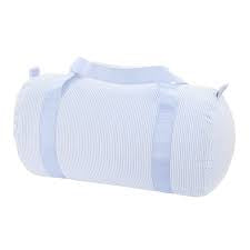 MINT: BABY BLUE SEERSUCKER BABY DUFFEL