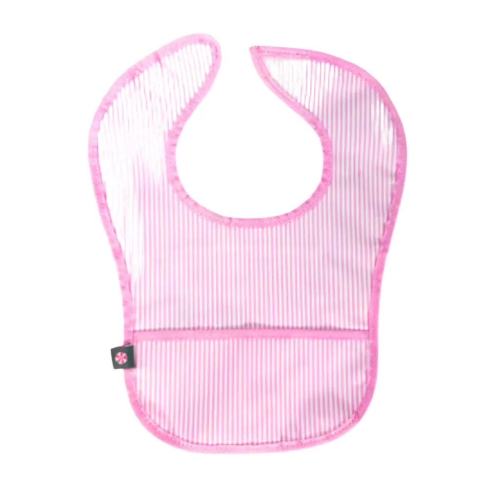 MINT: PREPPY STRIPE GLOSSY BIB