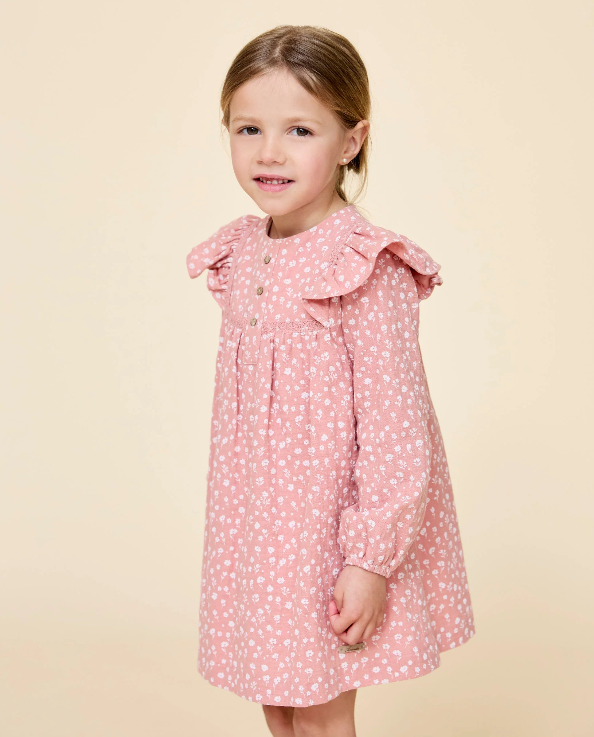 MARTIN ARANDA: Floral Coral Dress