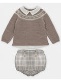 MARTIN ARANDA: set sweater boys shorts with suspenders