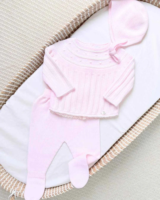 MARTIN ARANDA: set sweater leggings w/feet and bonnet