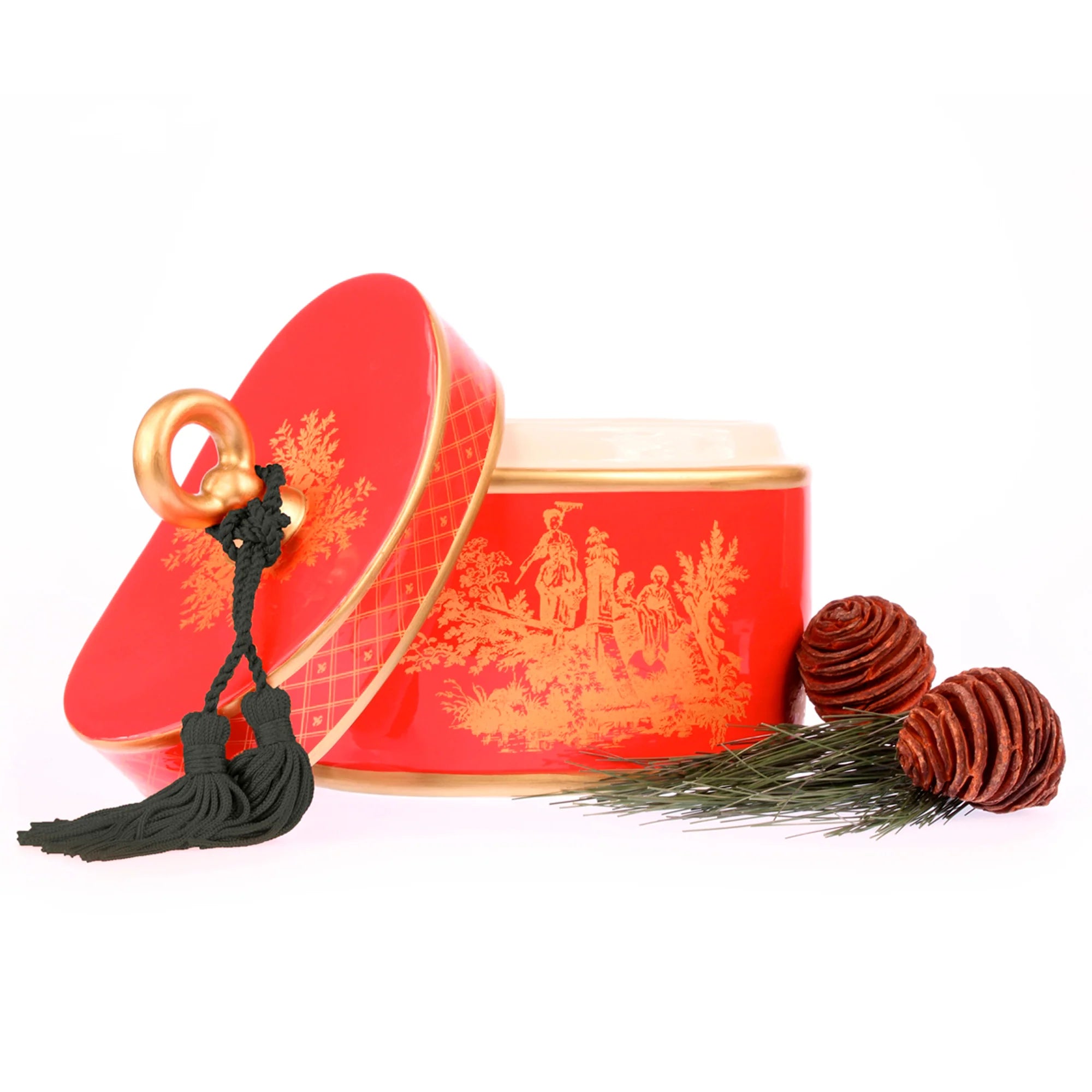 Seda France : Red Holiday Two Wick Candle