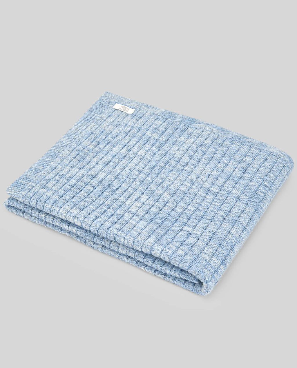 PAZ RODRIGUEZ: “MASIA” Baby Blanket in Sky Blue and Strawberry
