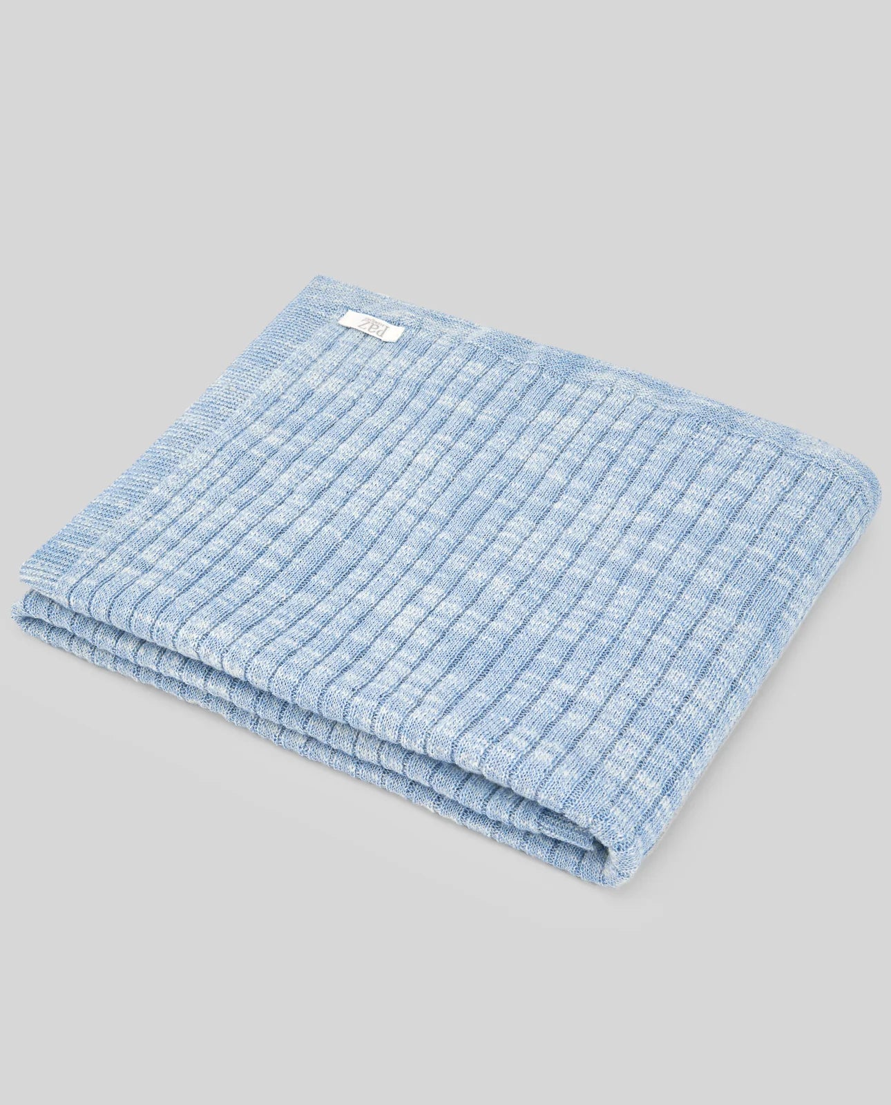 PAZ RODRIGUEZ: “MASIA” Baby Blanket in Sky Blue and Strawberry
