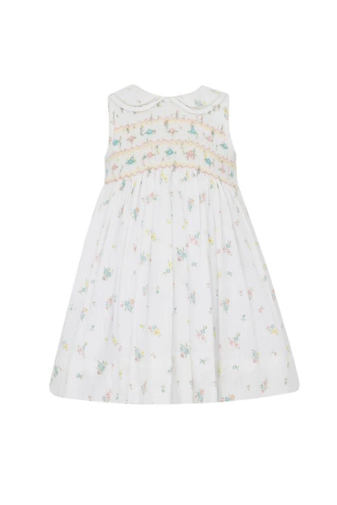 ANAVINI : NICOLE WHITE PASTEL FLORAL PRINT