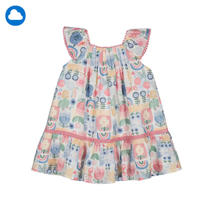 MAYORAL: GIRLS FLOWER PRINTED DRESS
