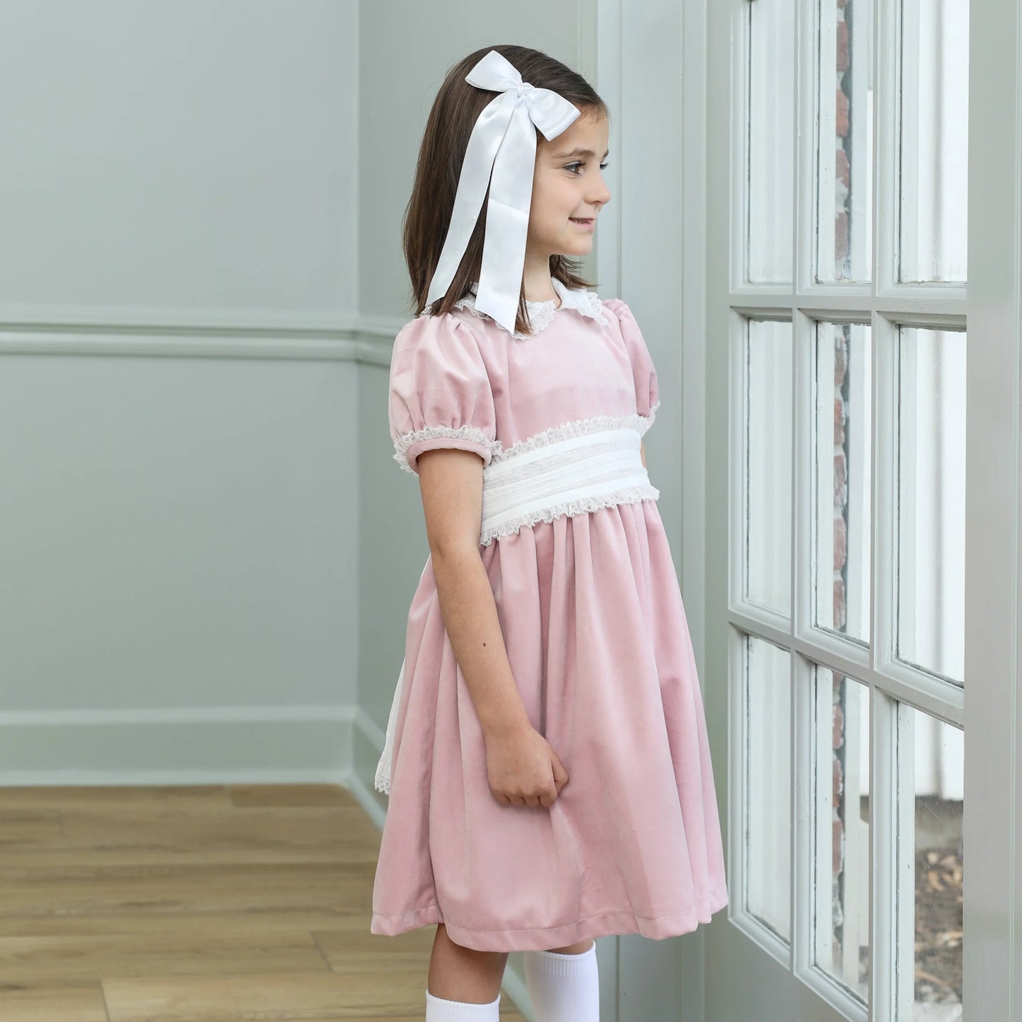 SAL&PIMENTA: Blush Velvet Dress