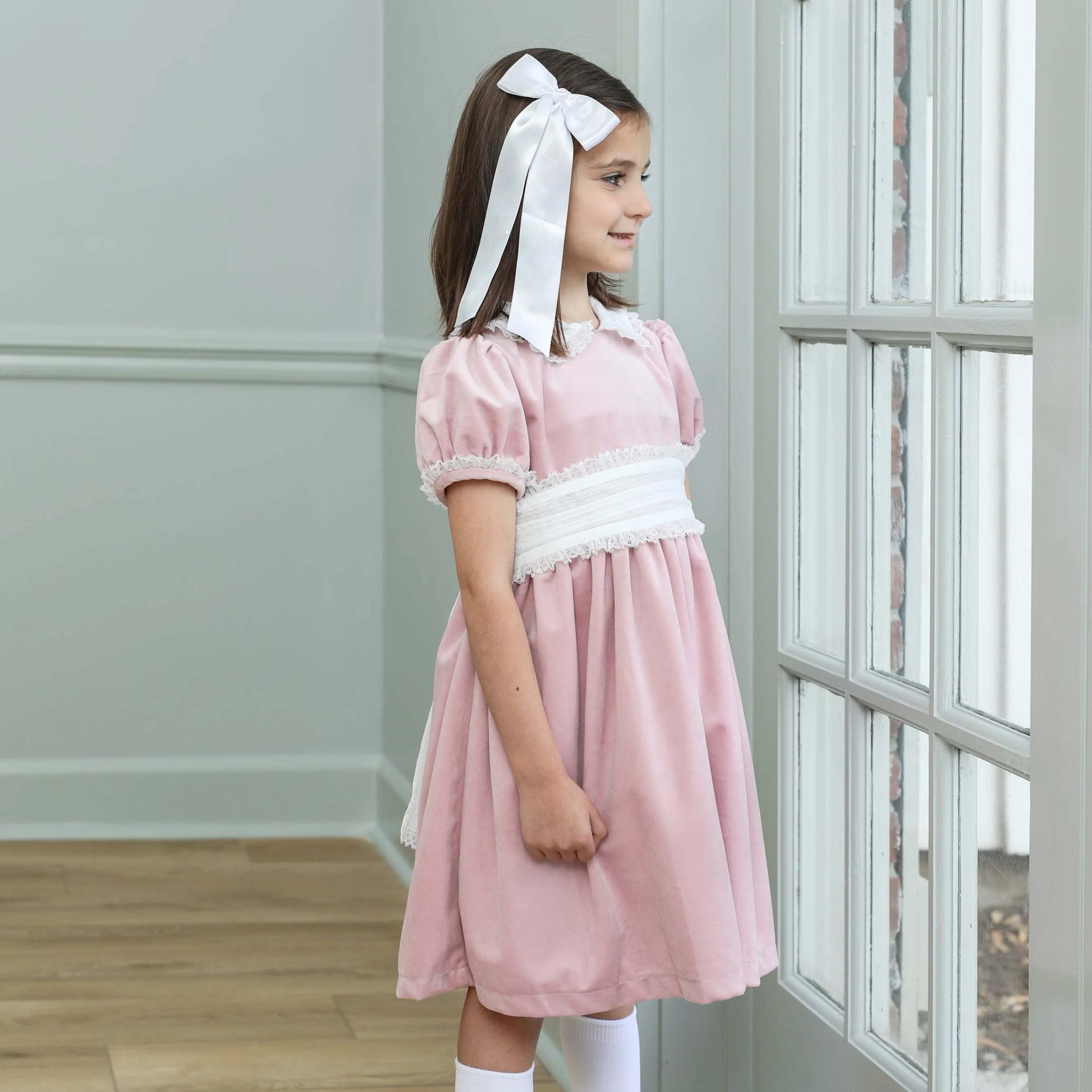 SAL&PIMENTA: Blush Velvet Dress