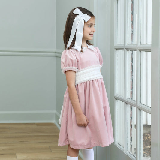 SAL&PIMENTA: Blush Velvet Dress
