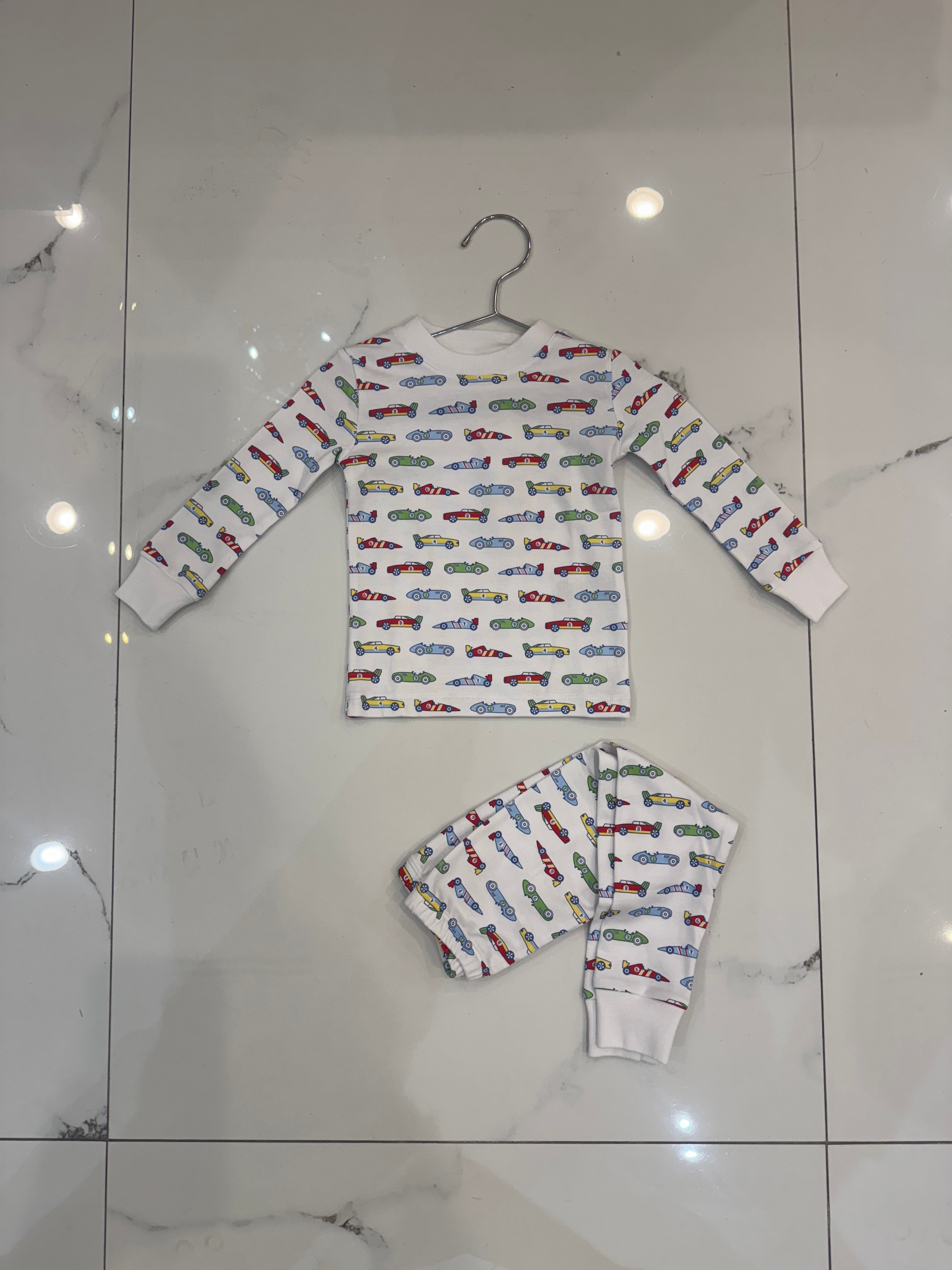 KISSY KISSY: Racing Cars Pajama Set Snug PRT
