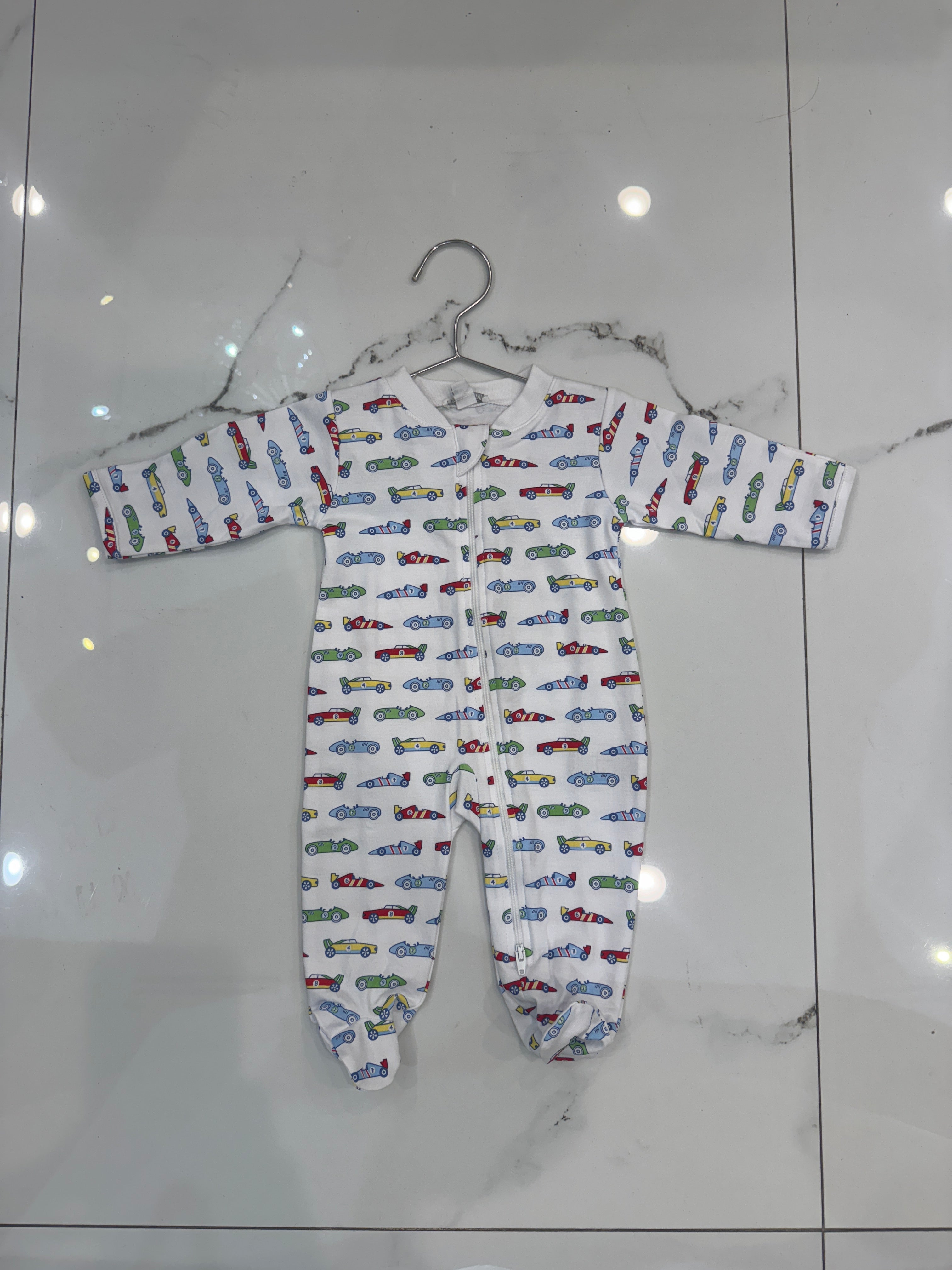 KISSY KISSY: Racing Cars Footie w/ Zip PRT