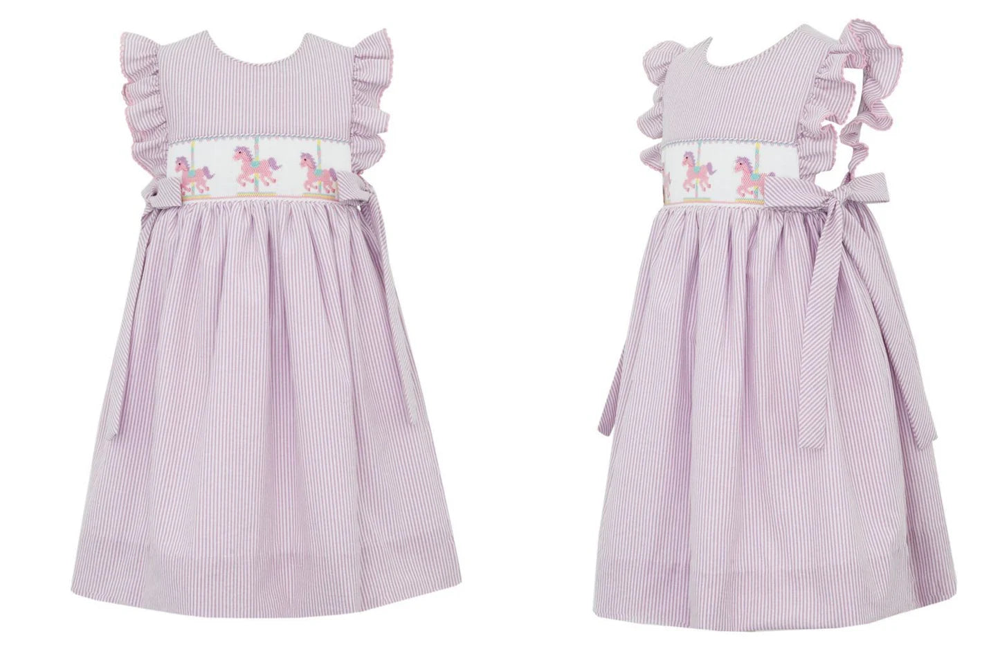 ANAVINI : CARROUSEL DRESS W SIDE BOWS