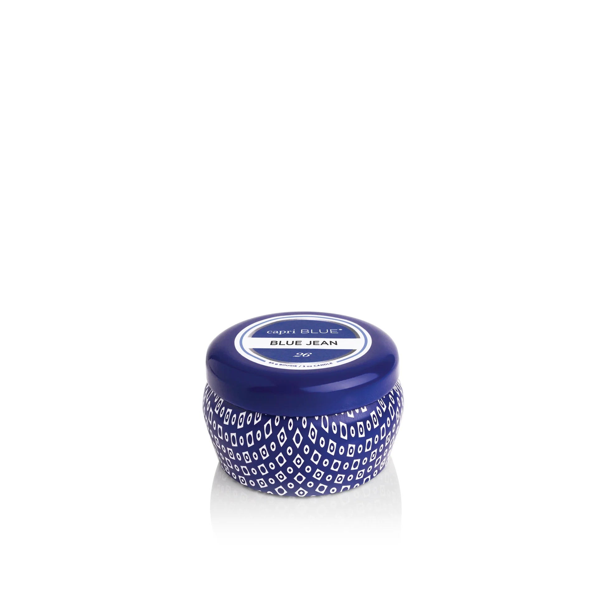CAPRI BLUE: 3OZ BLUE MINI TIN