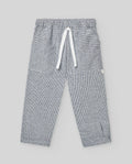PAZ RODRIGUEZ: KNIT SHORT "PAZO" WHITE/NAVY BLUE