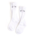 LITTLE STOCKING CO: WHITE CAT KNEE HIGH SOCKS