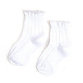 LITTLE STOCKING CO: WHITE FRILL SOCKS