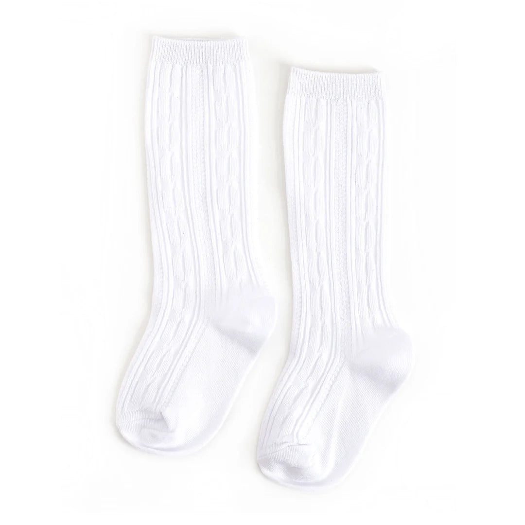 LITTLE STOCKING CO: WHITE KNEE HIGH SOCKS