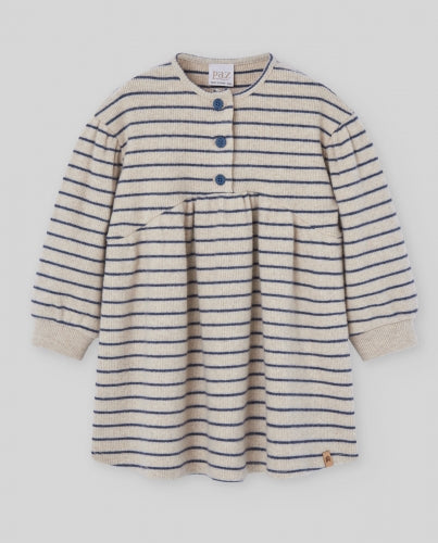 PAZ: KNIT NEWBORN DRESS “NOGAL”