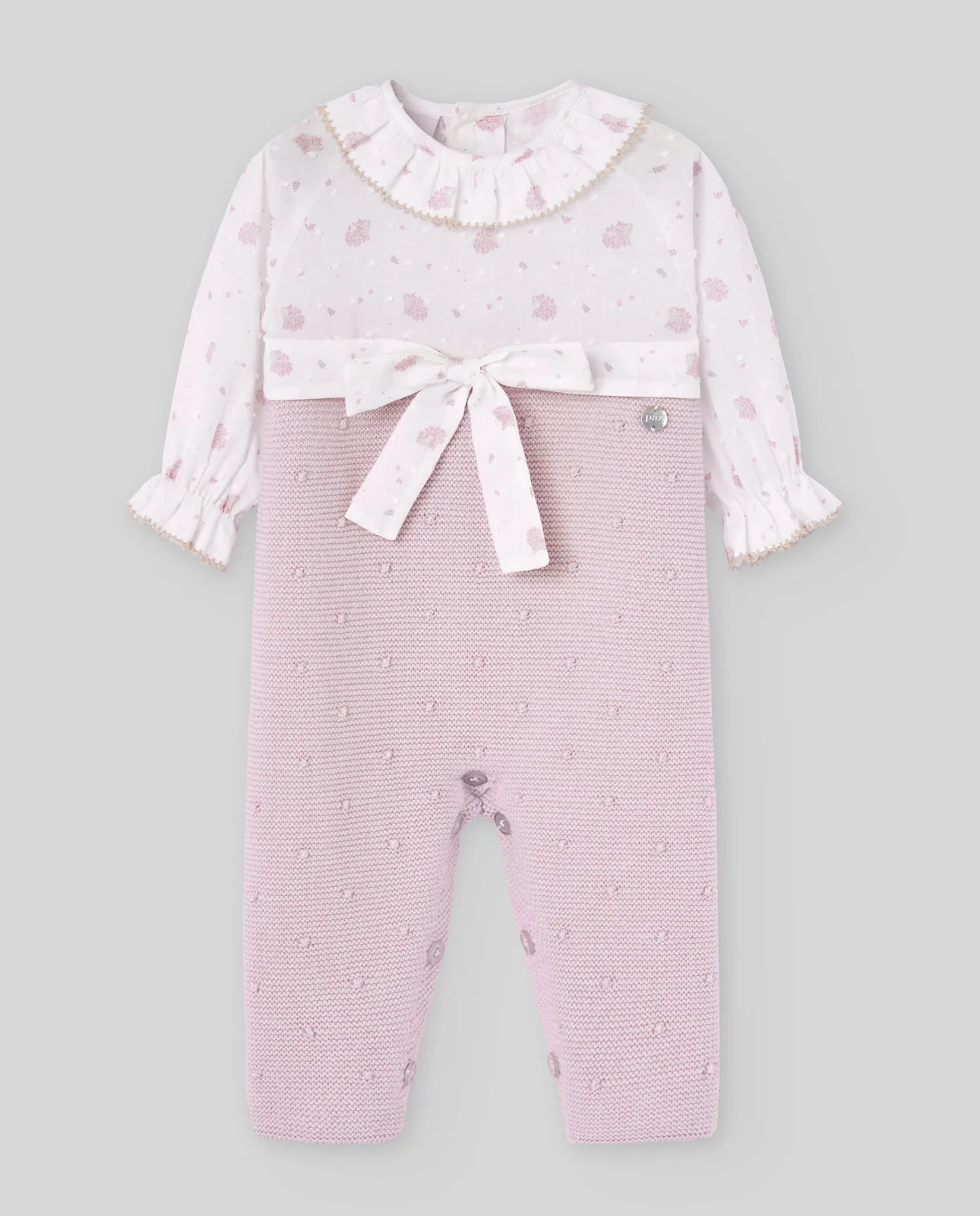 PAZ: KNIT NEWBORN ROMPER “ERIZOS”
