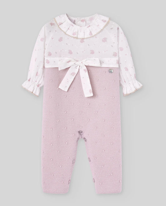 PAZ: KNIT NEWBORN ROMPER “ERIZOS”