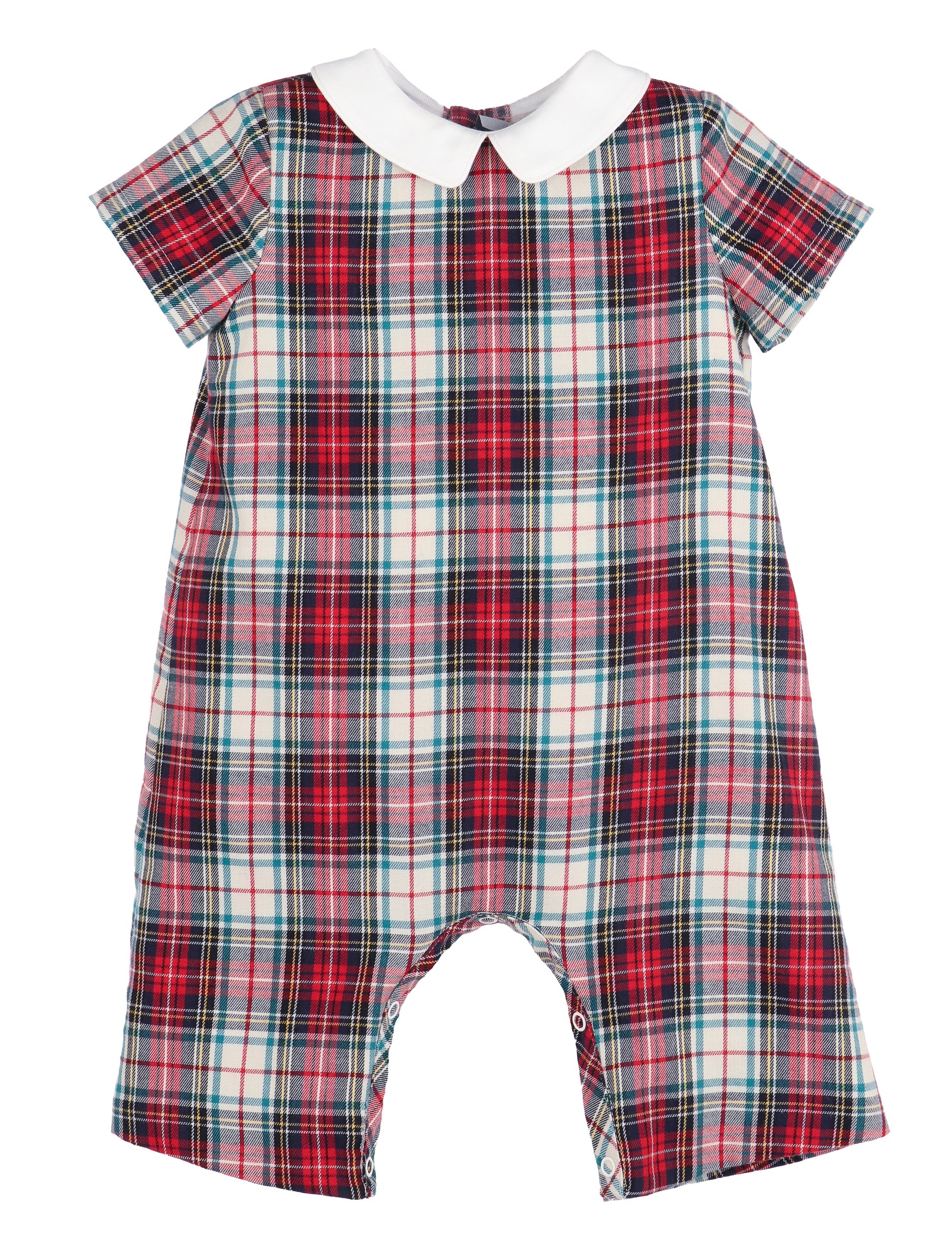 SOPHIE & LUCAS : GINGERBREAD PLAID BOY LONGALL RED
