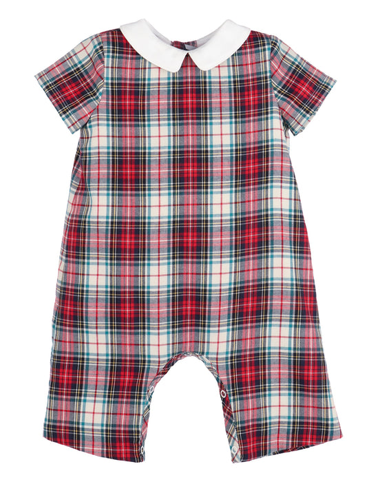 SOPHIE & LUCAS : GINGERBREAD PLAID BOY LONGALL RED