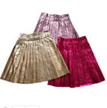 LOLA AND THE BOYS: FOIL PLEATED SKIRT