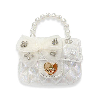 DOE A DEER : WHITE CROWN PEARL PURSE