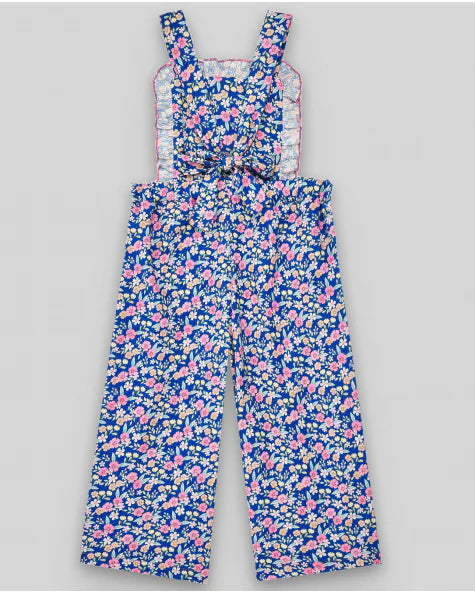 PAZ Rodriguez: Floral Blue Pant Romper