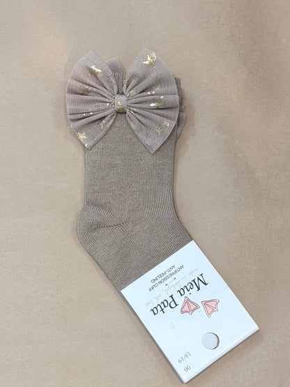 Meia Pata : Kneesocks Tulle w/stars bow