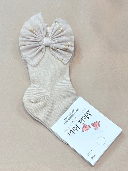 Meia Pata : Kneesocks Tulle w/stars bow