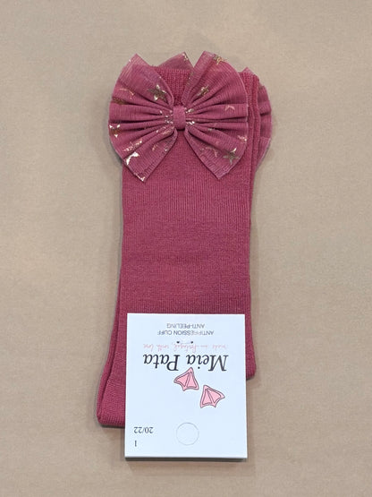 Meia Pata : Kneesocks Tulle w/stars bow